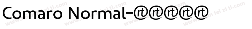 Comaro Normal字体转换
